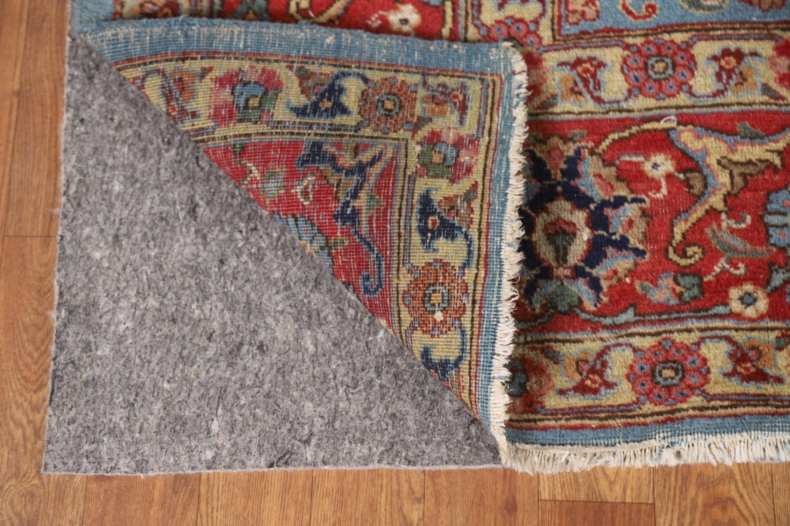 Antique Vegetable Dye Tabriz Persian Area Rug 8x12 - 7
