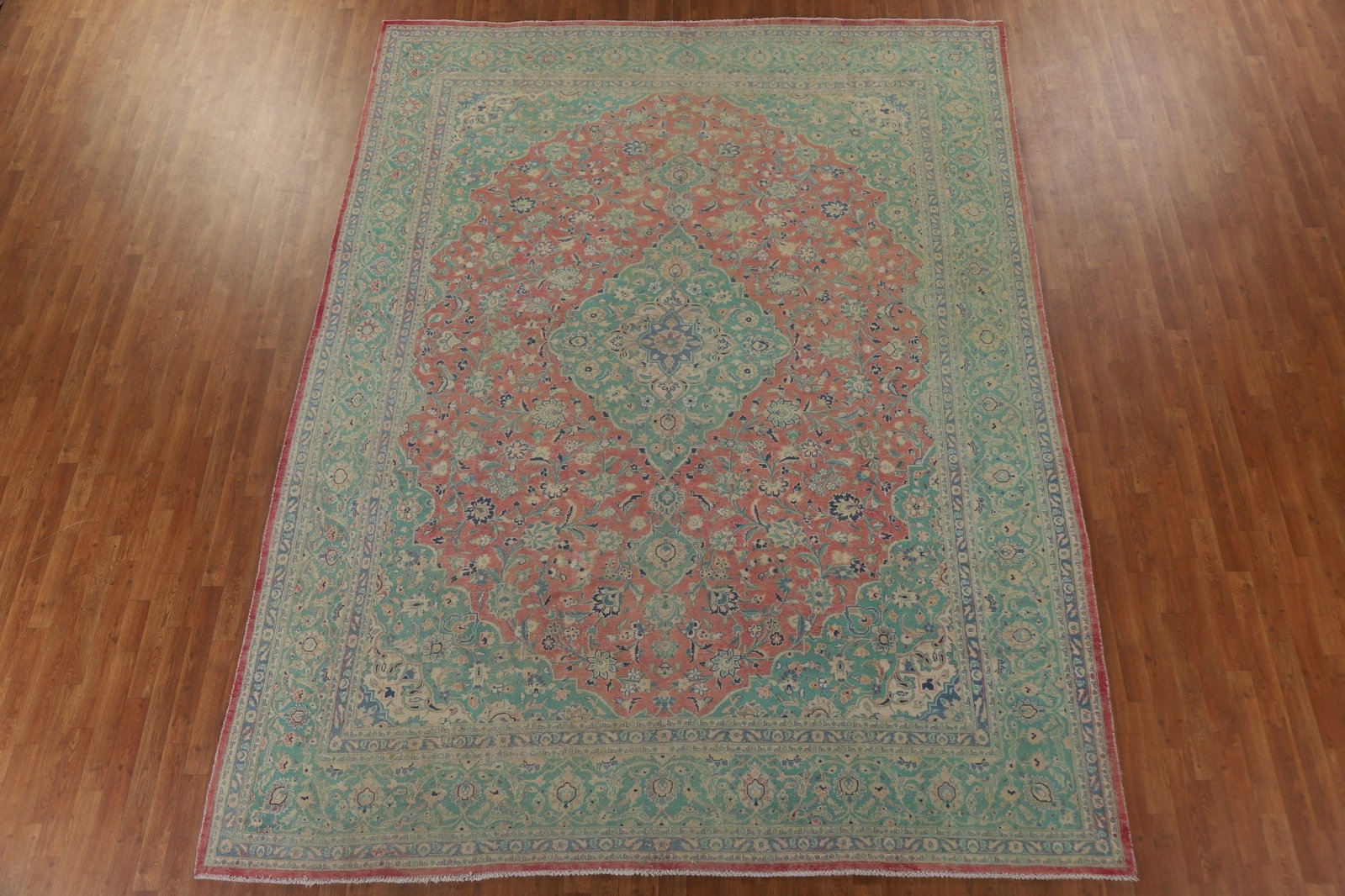 Antique Kashan Persian Area Rug 10x12 - 3