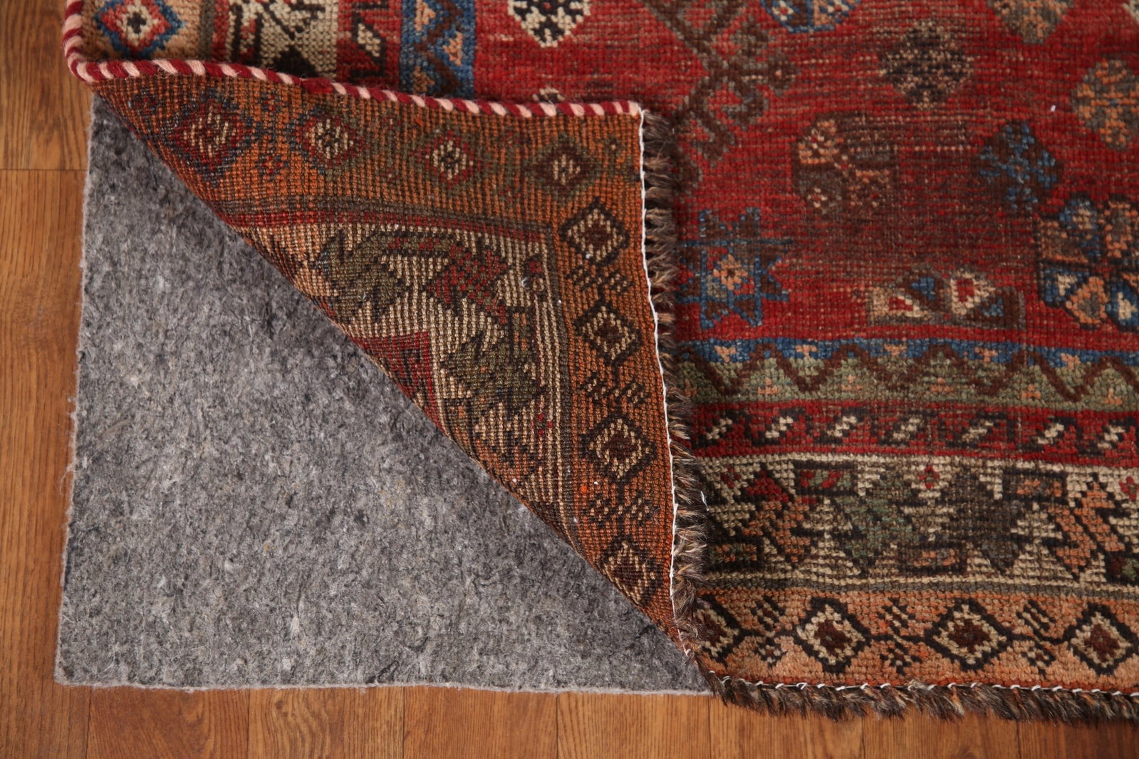 Pre-1900 Antique Vegetable Dye Qashqai Persian Rug 5x8 - 8