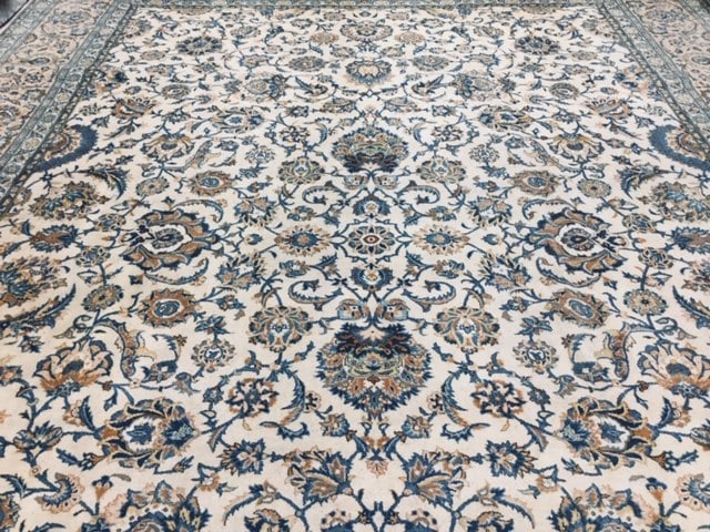 Vintage Persian kashan all over design-4671 - 3