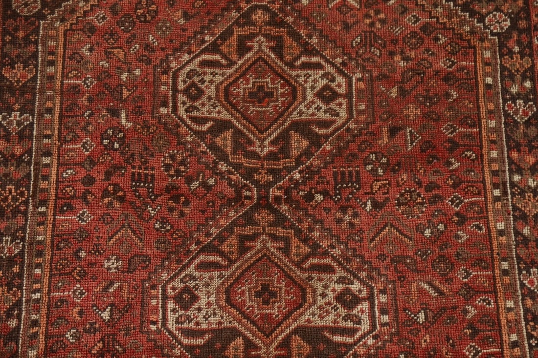 Antique Vegetable Dye Shiraz Persian Rug 5x7 - 5