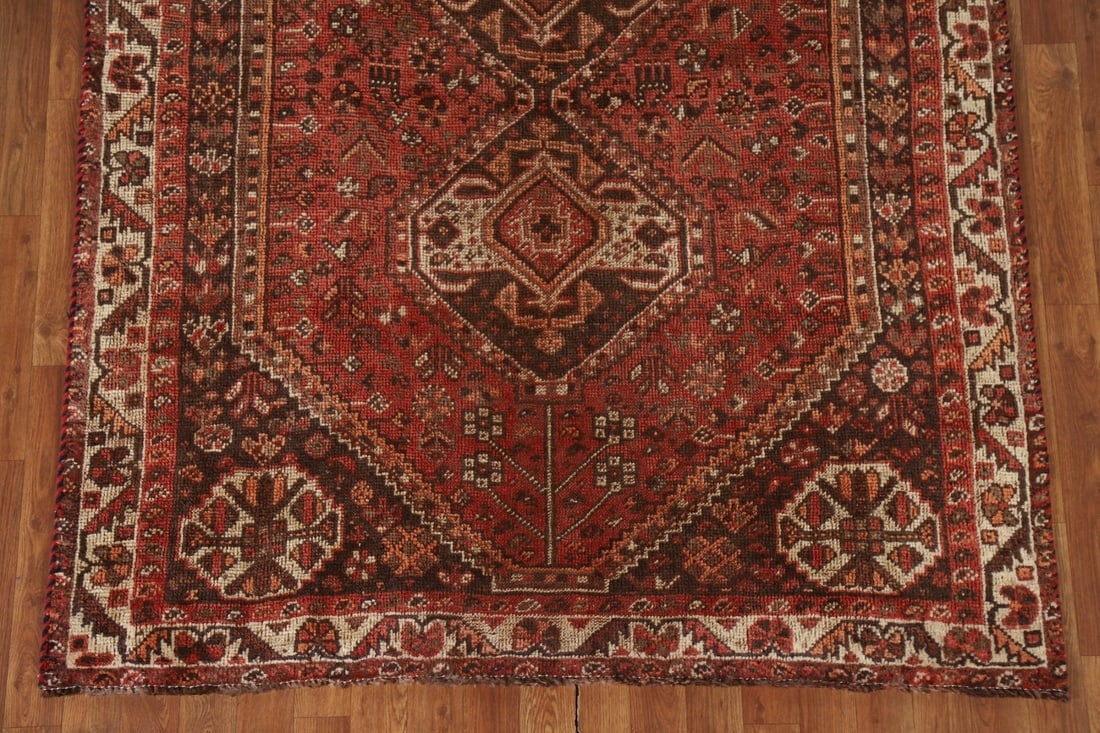 Antique Vegetable Dye Shiraz Persian Rug 5x7 - 6