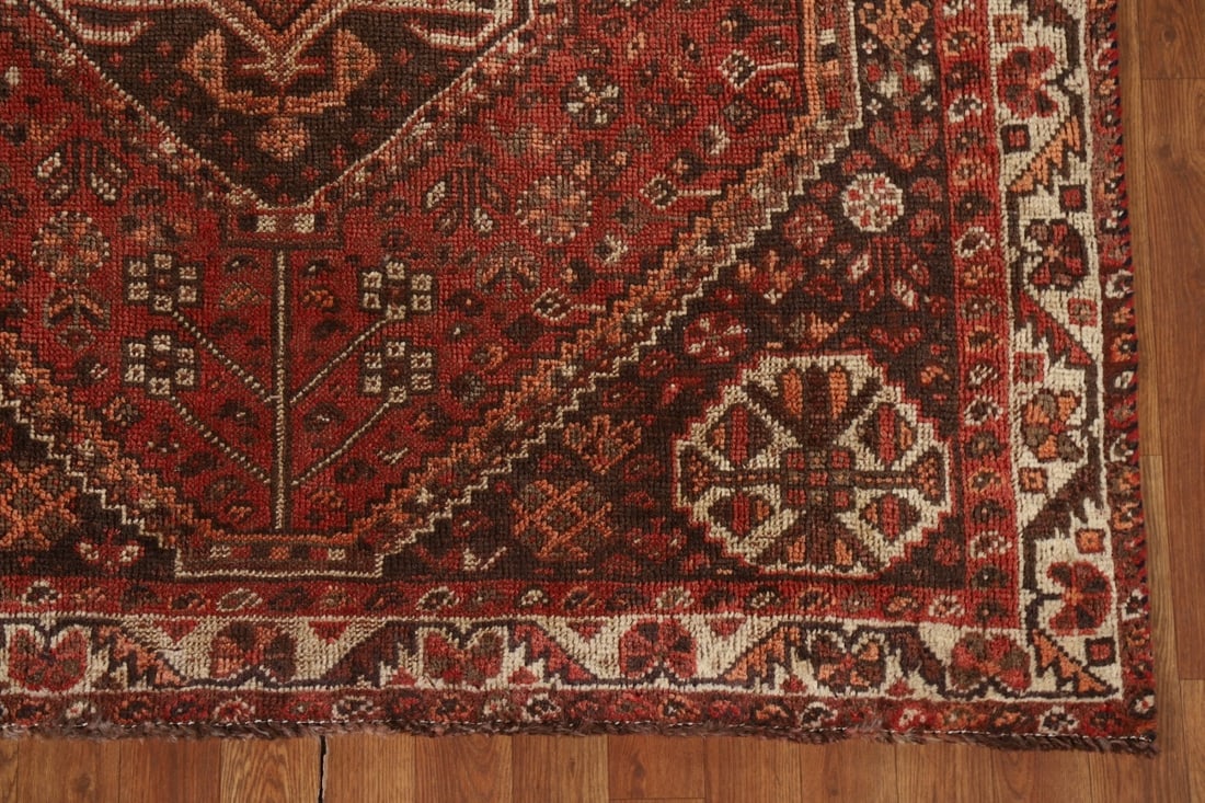 Antique Vegetable Dye Shiraz Persian Rug 5x7 - 7