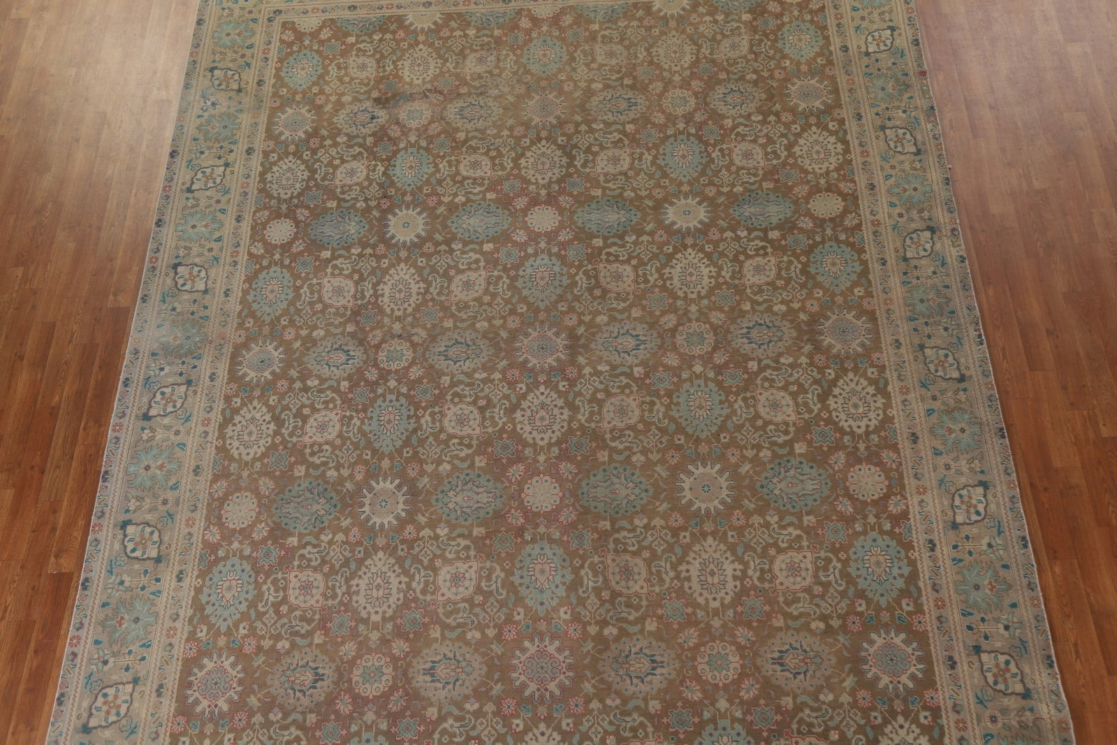 Antique Tabriz Persian Area Rug 10x13 - 4