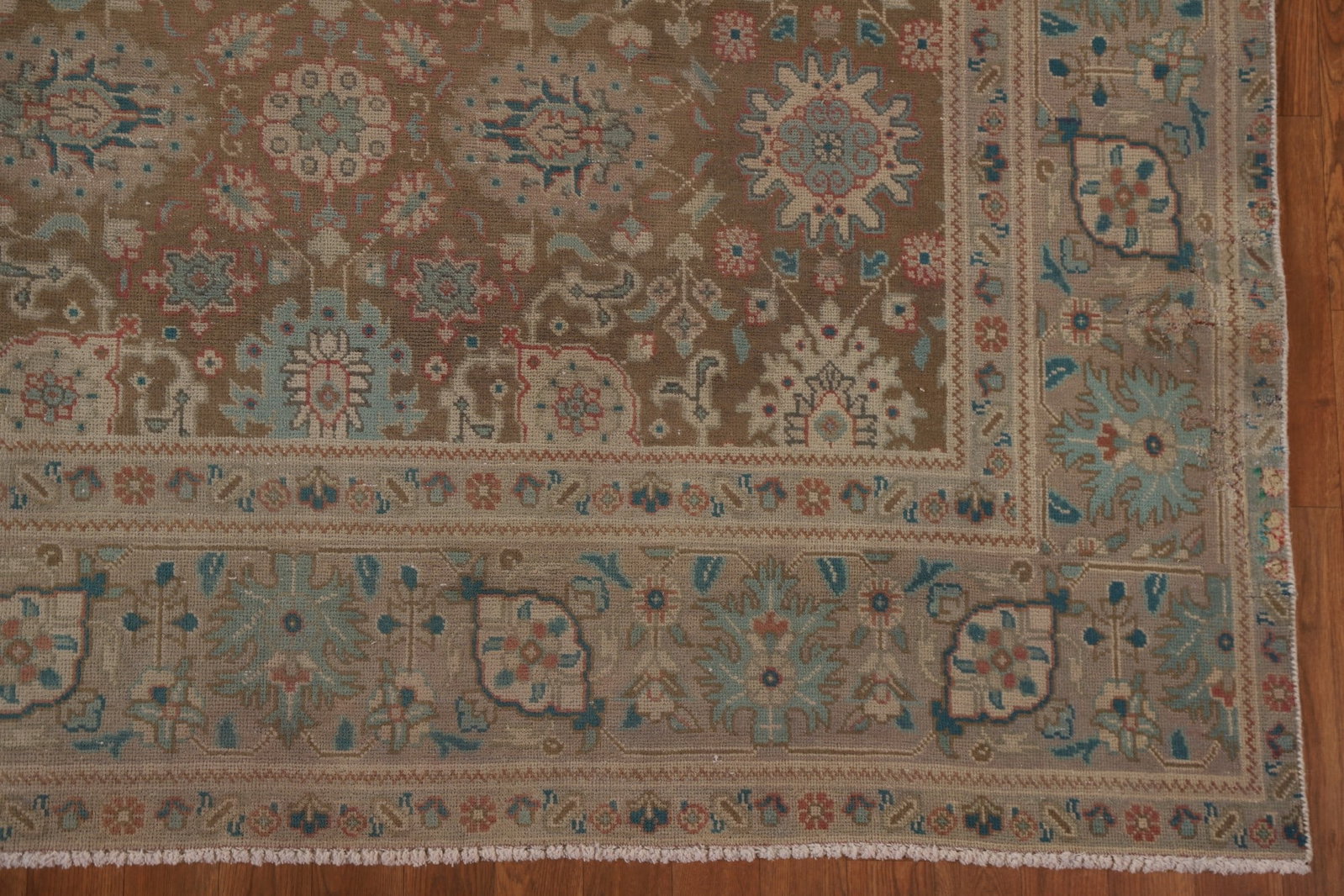 Antique Tabriz Persian Area Rug 10x13 - 7