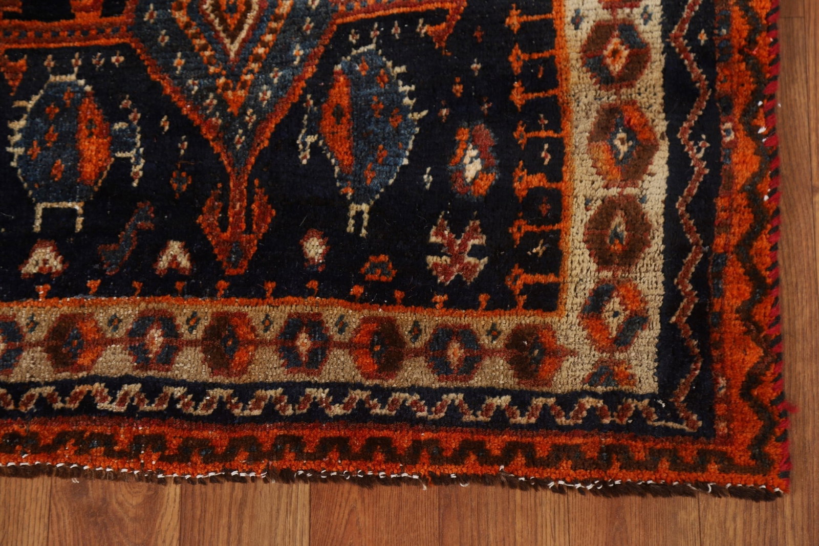 Vegetable Dye Qashqai Antique Persian Rug 4x6 - 7