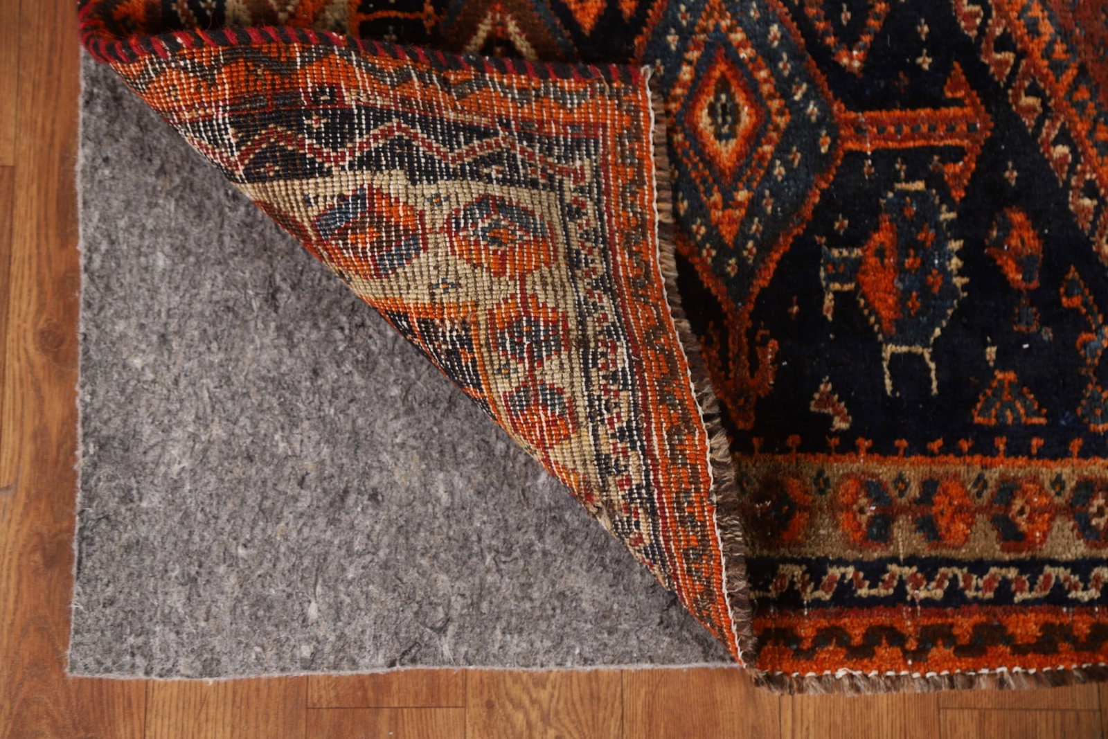 Vegetable Dye Qashqai Antique Persian Rug 4x6 - 8