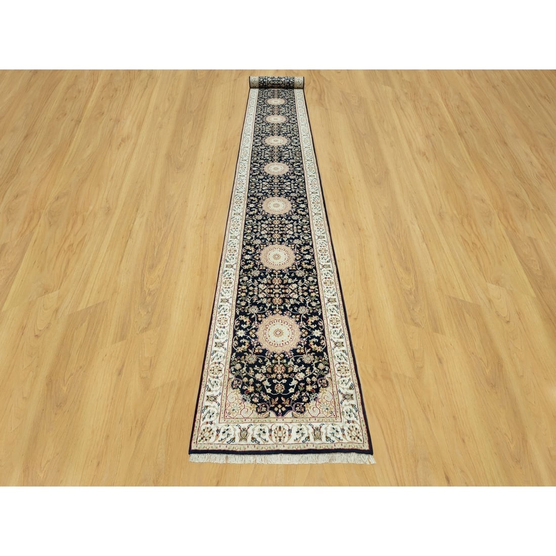 Red Overdyed Vintage Persian Hamadan 100% Wool Hand Knotted Runner Rug - 2