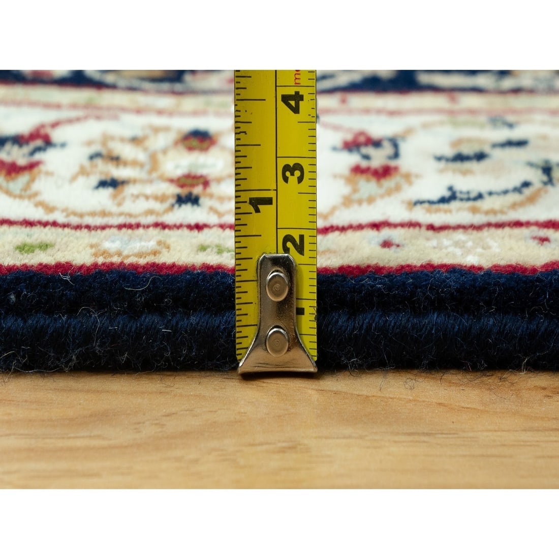 Red Overdyed Vintage Persian Hamadan 100% Wool Hand Knotted Runner Rug - 7
