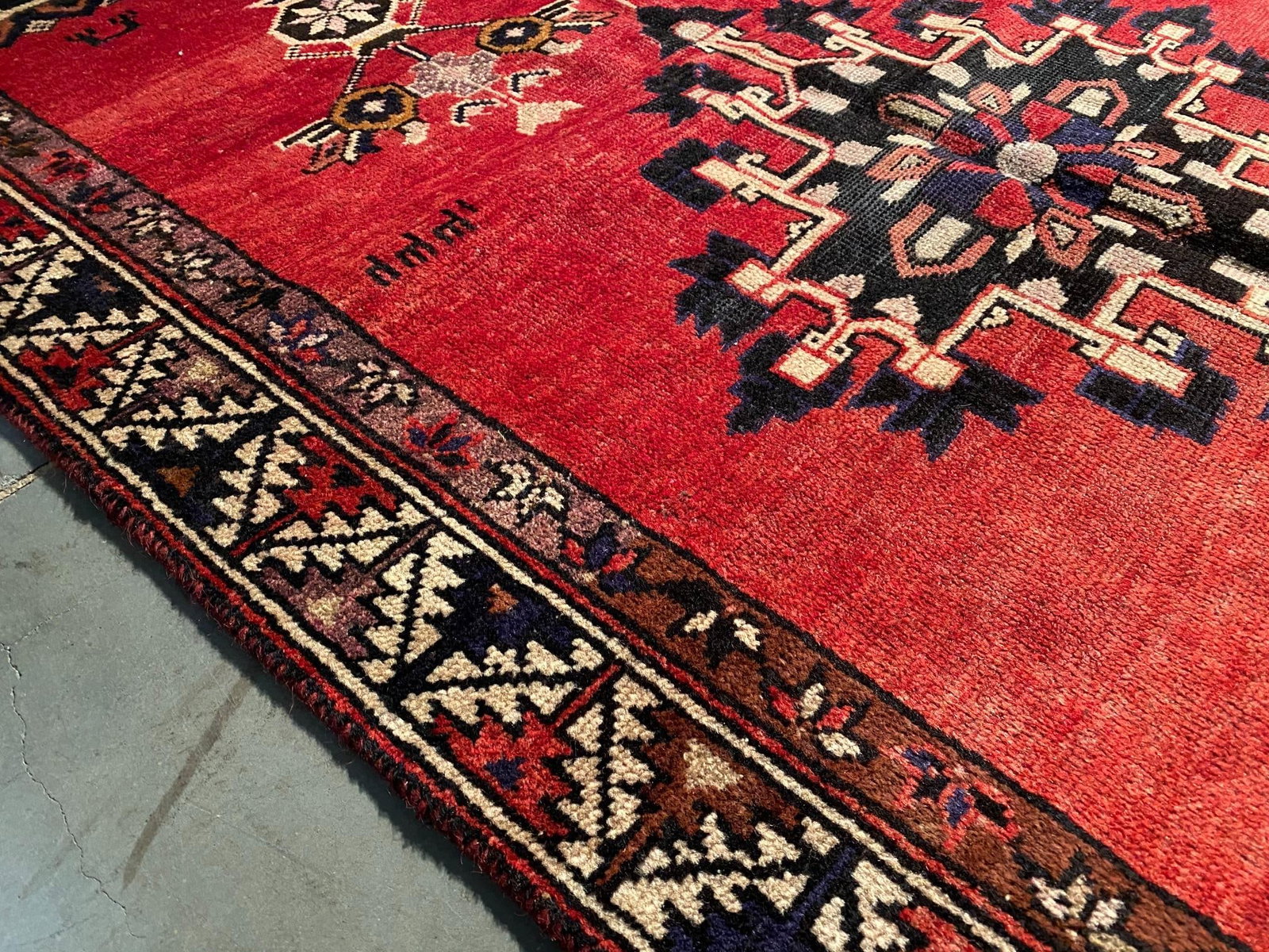 Exquisite Vintage Persian Rug 3'.7"x6'.6" - 5