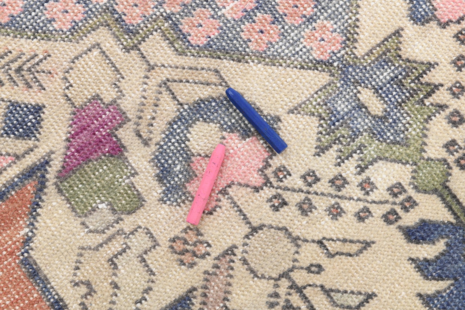 4'7'' x 7'4'' Vintage Wool Runner Rug - 6770 - 7