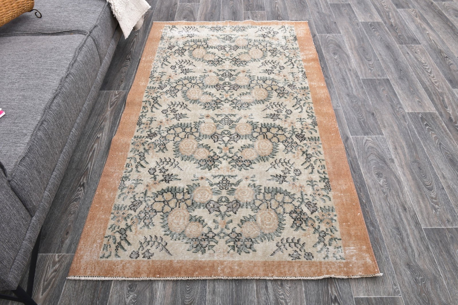 3'7'' x 6'2'' Unique Handmade Vintage Rug - 243954 - 3