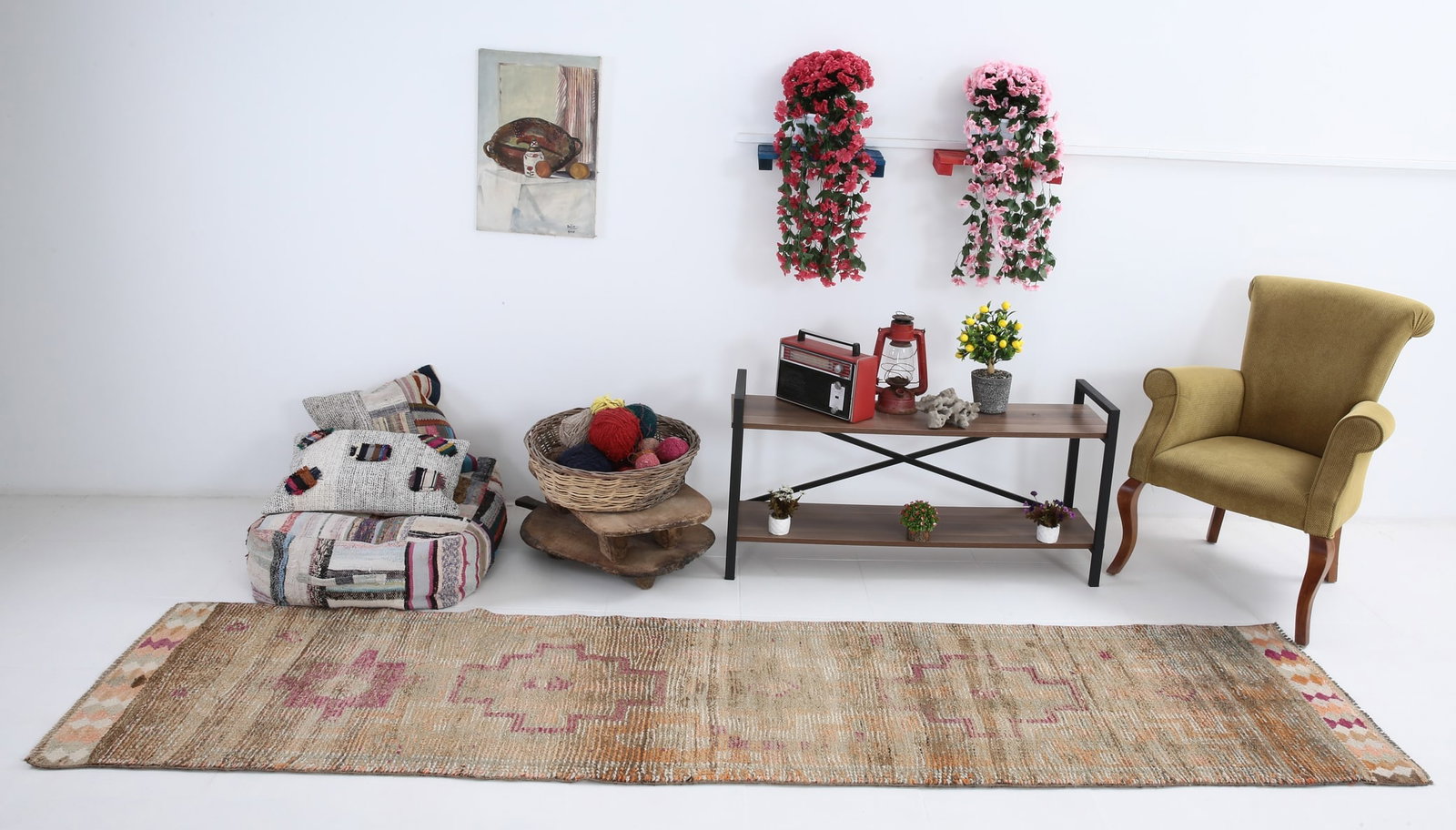 2'7'' x 10'10'' Vintage Wool Runner Rug - 6746 - 2