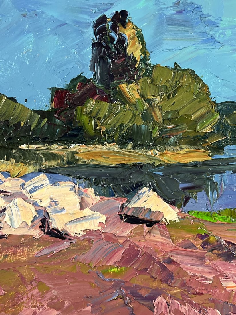 Oil painting Pond near a small island Boris Serdyuk - 4