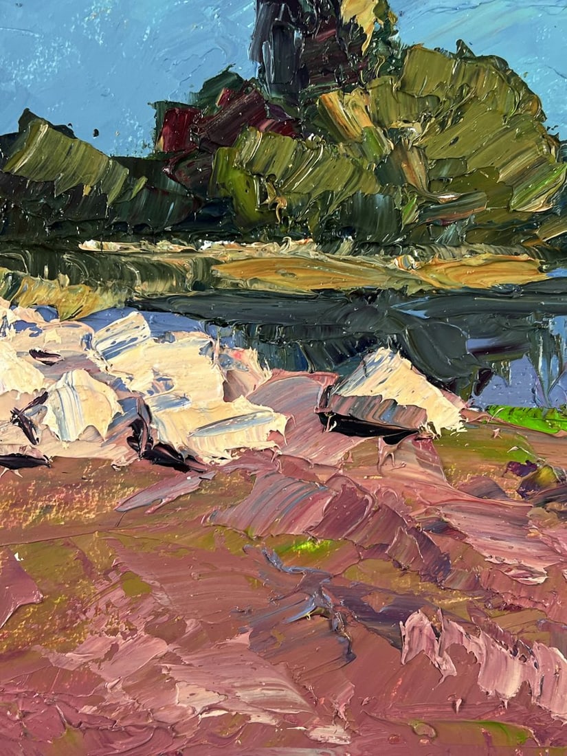 Oil painting Pond near a small island Boris Serdyuk - 5