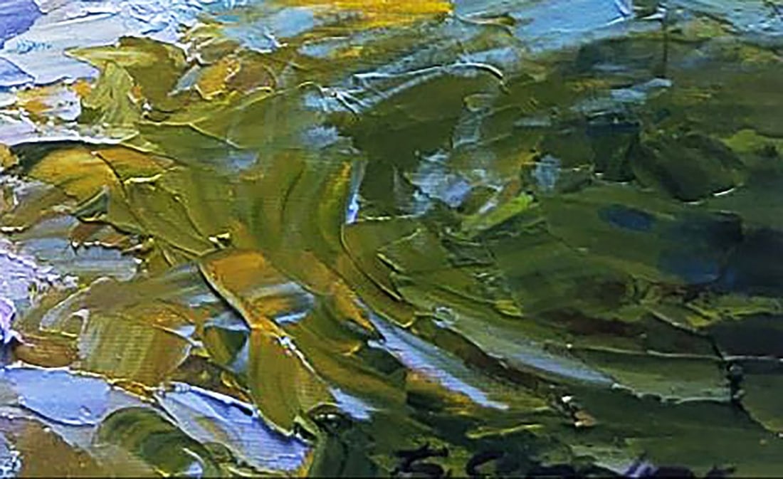 Oil painting Waterfall in Nature Boris Serdyuk - 8