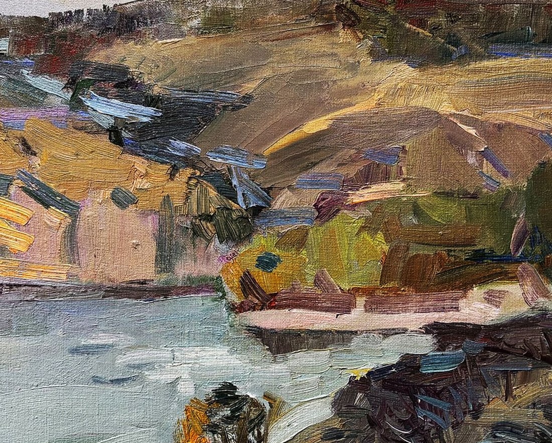 Oil painting Sunset Over The River Ivan Kovalenko - 6
