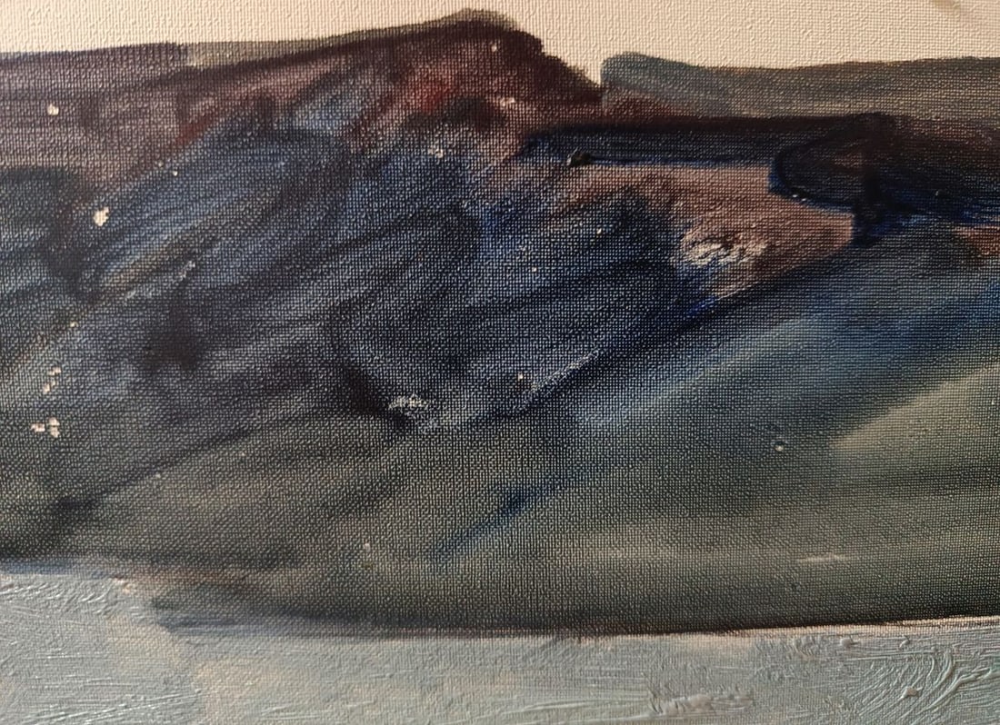 Oil painting River in the mountains Unknown artist - 5