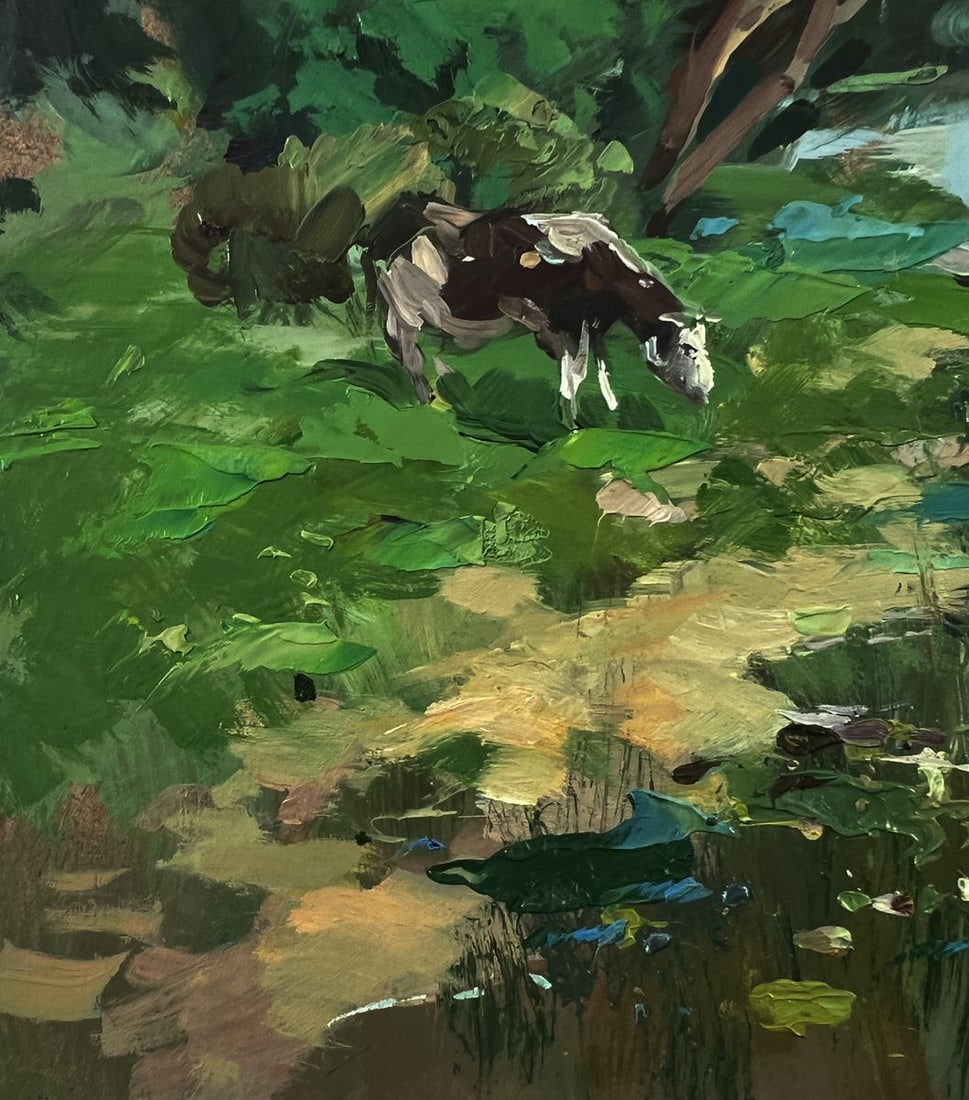 Oil painting Bridge over the river Yuriy Suprunchuk - 7