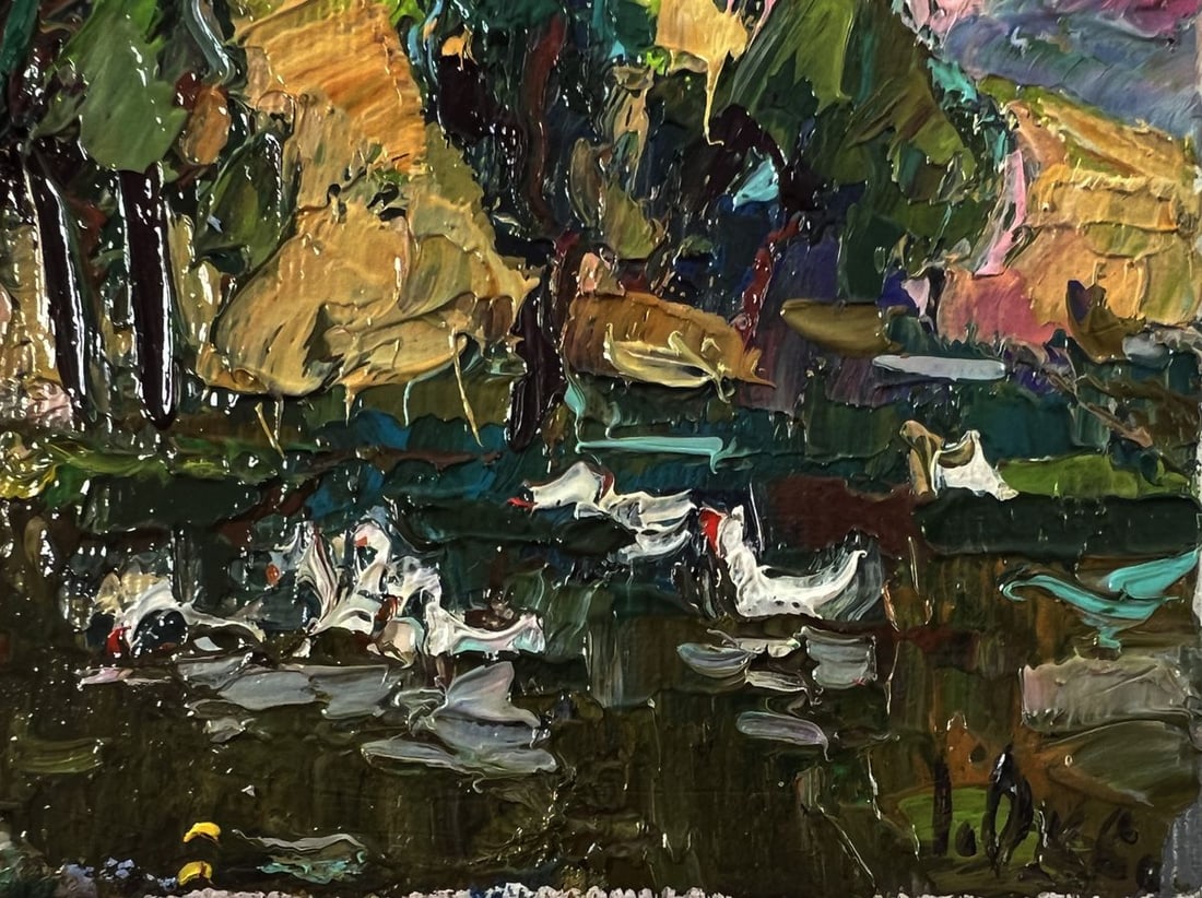 Oil painting Over the river Oksana Ivanyuk - 5
