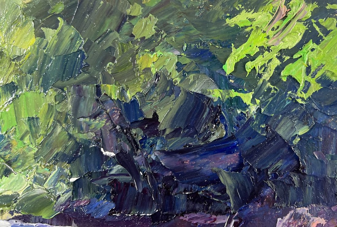 Oil painting The river and the forest Boris Serdyuk - 4