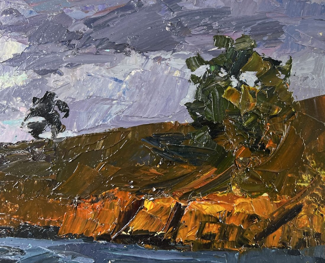 Oil painting The gray day is silent Boris Serdyuk - 4