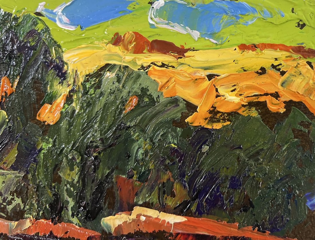 Oil painting Willows bent over the silence Alex Kalenyuk - 4