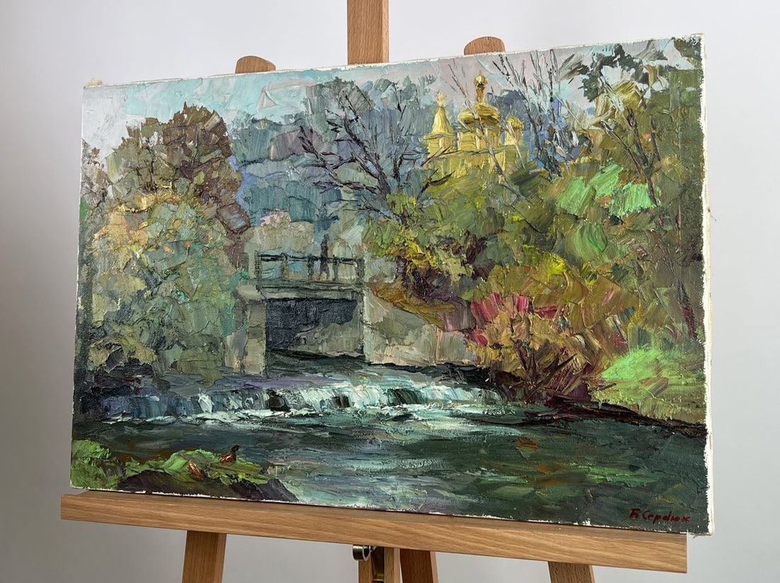 Oil painting Morning embroidered with rays Boris Serdyuk - 2