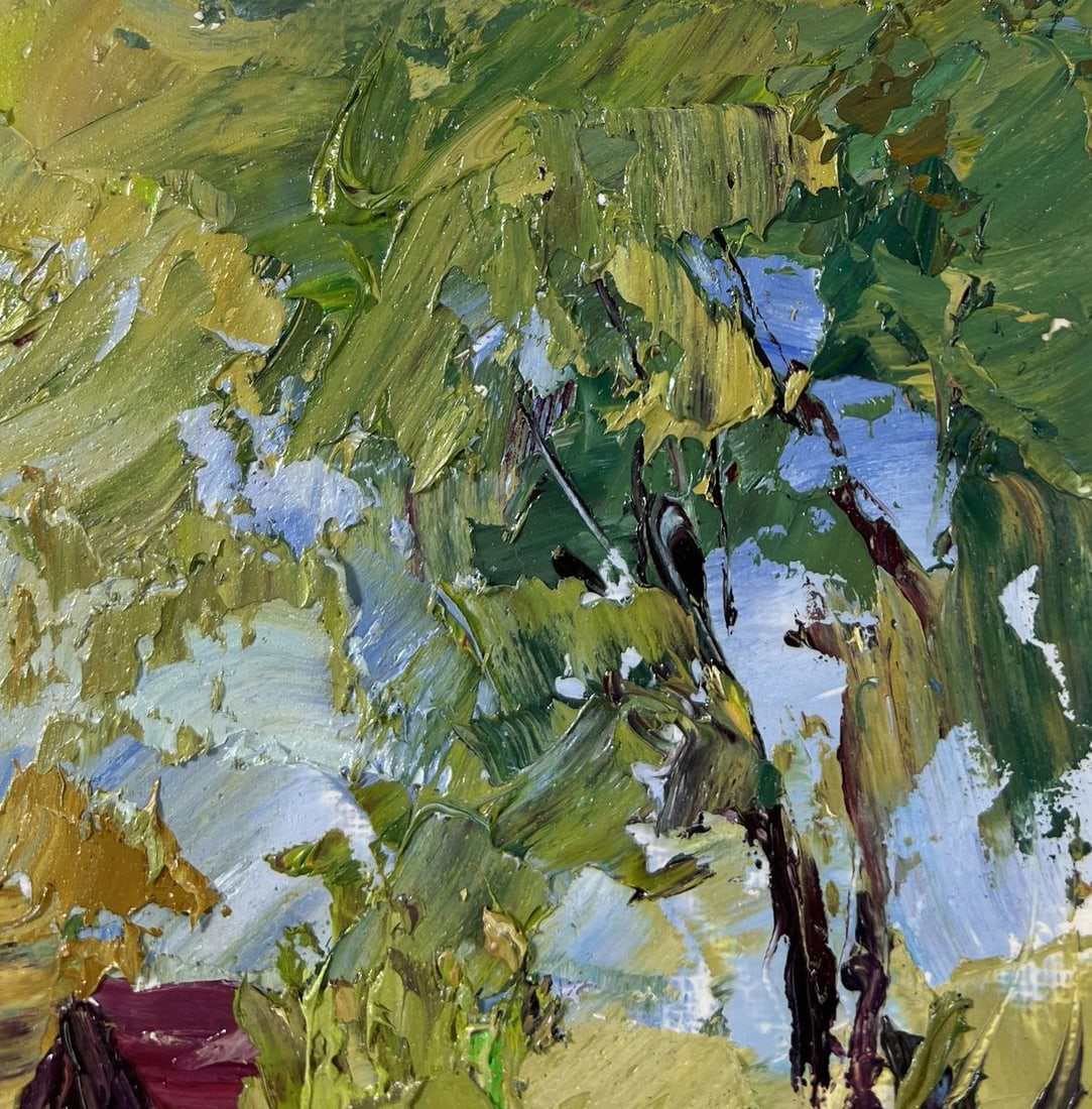 Oil painting Willows over the water Boris Serdyuk - 4