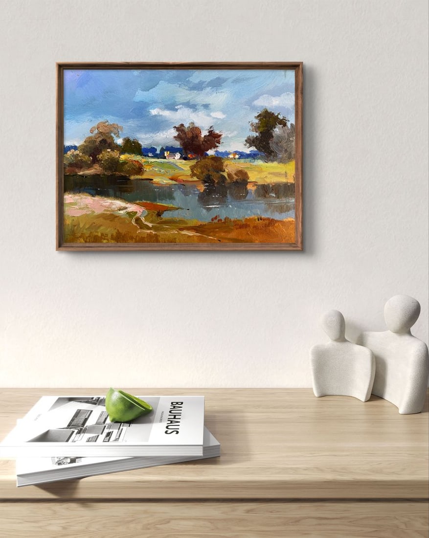 Oil painting River Silence Yuriy Suprunchuk - 3
