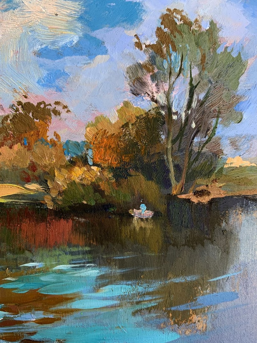 Oil painting Preparing for fishing Yuriy Suprunchuk - 11