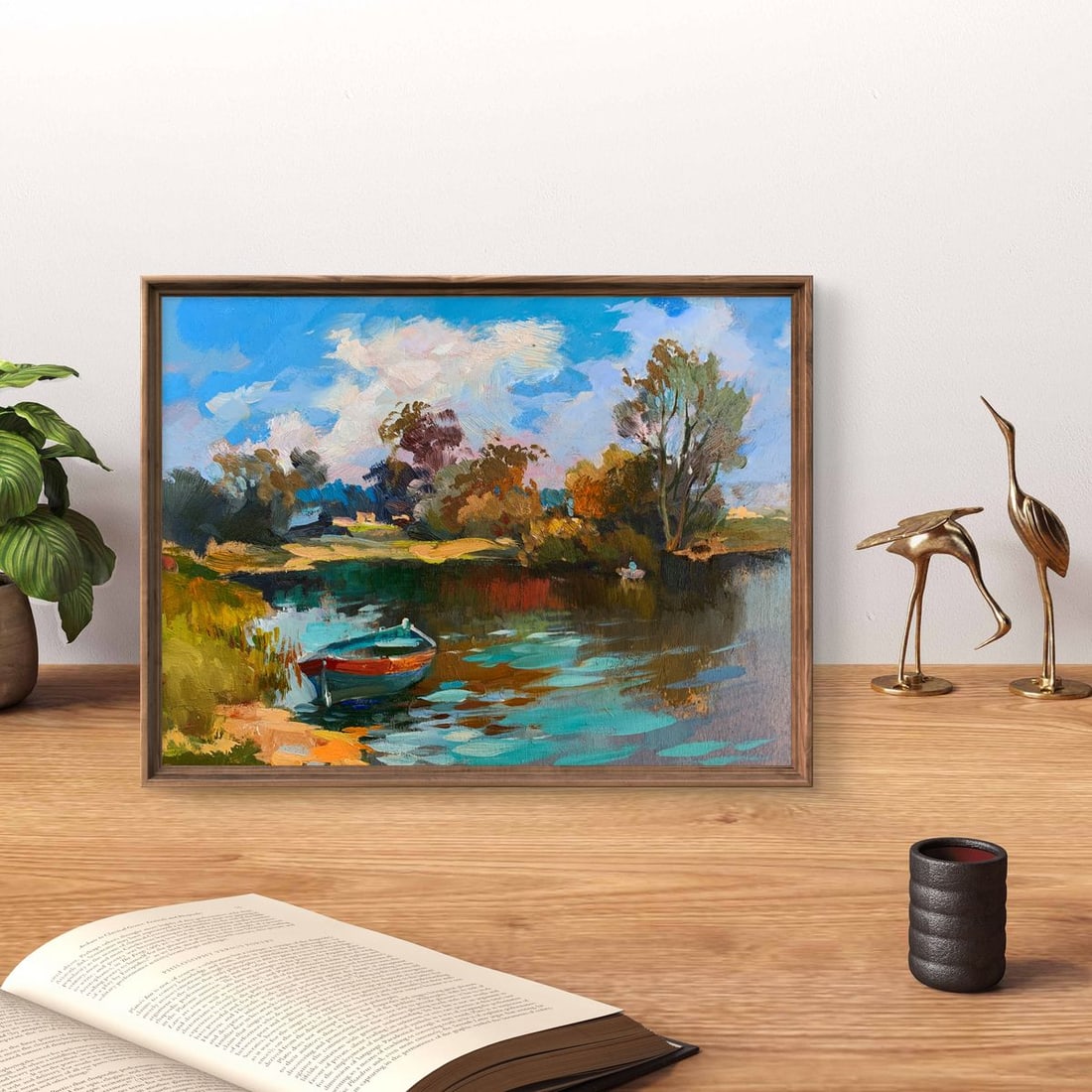 Oil painting Preparing for fishing Yuriy Suprunchuk - 2