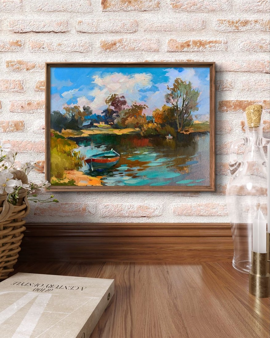 Oil painting Preparing for fishing Yuriy Suprunchuk - 3
