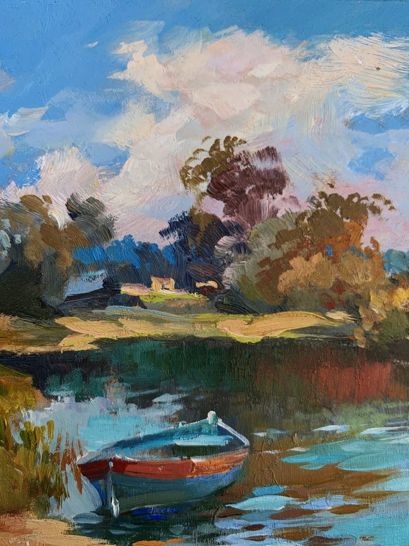Oil painting Preparing for fishing Yuriy Suprunchuk - 5