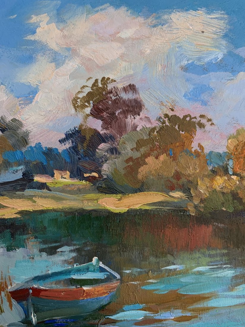 Oil painting Preparing for fishing Yuriy Suprunchuk - 6