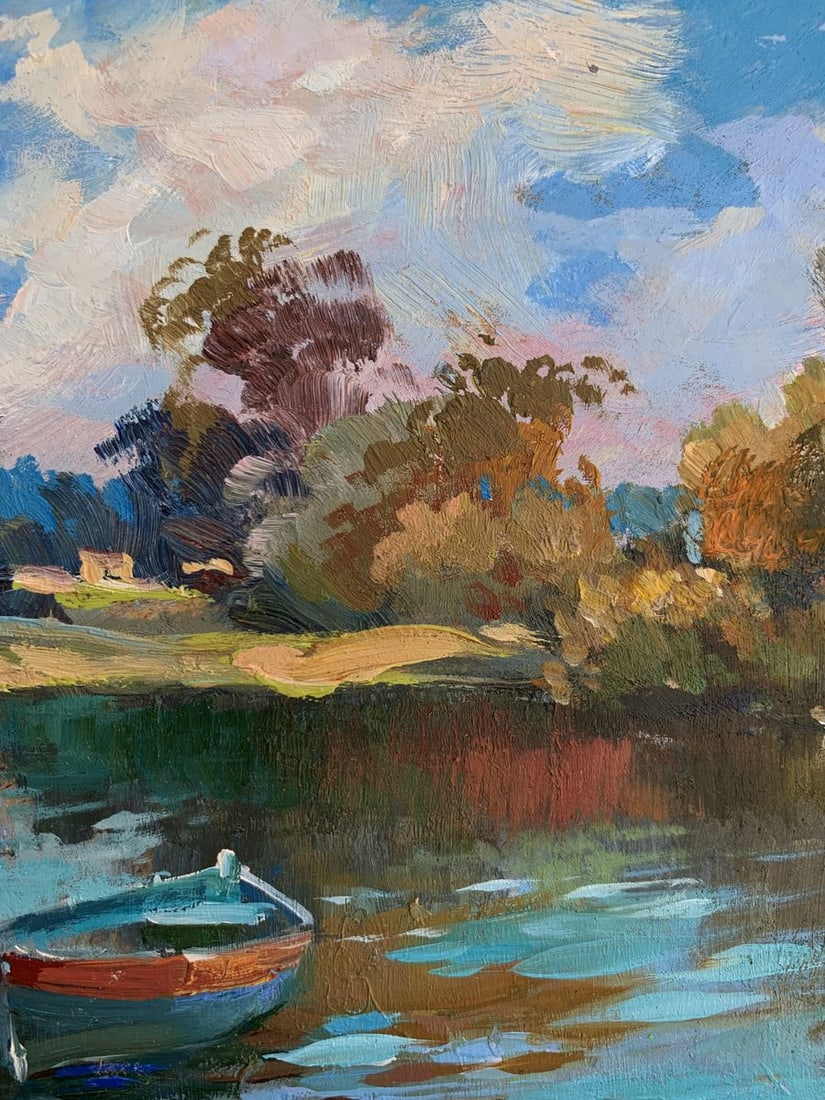 Oil painting Preparing for fishing Yuriy Suprunchuk - 7