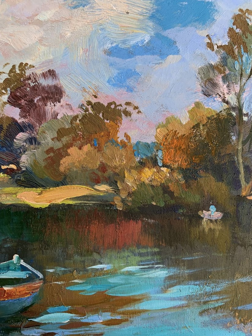 Oil painting Preparing for fishing Yuriy Suprunchuk - 8