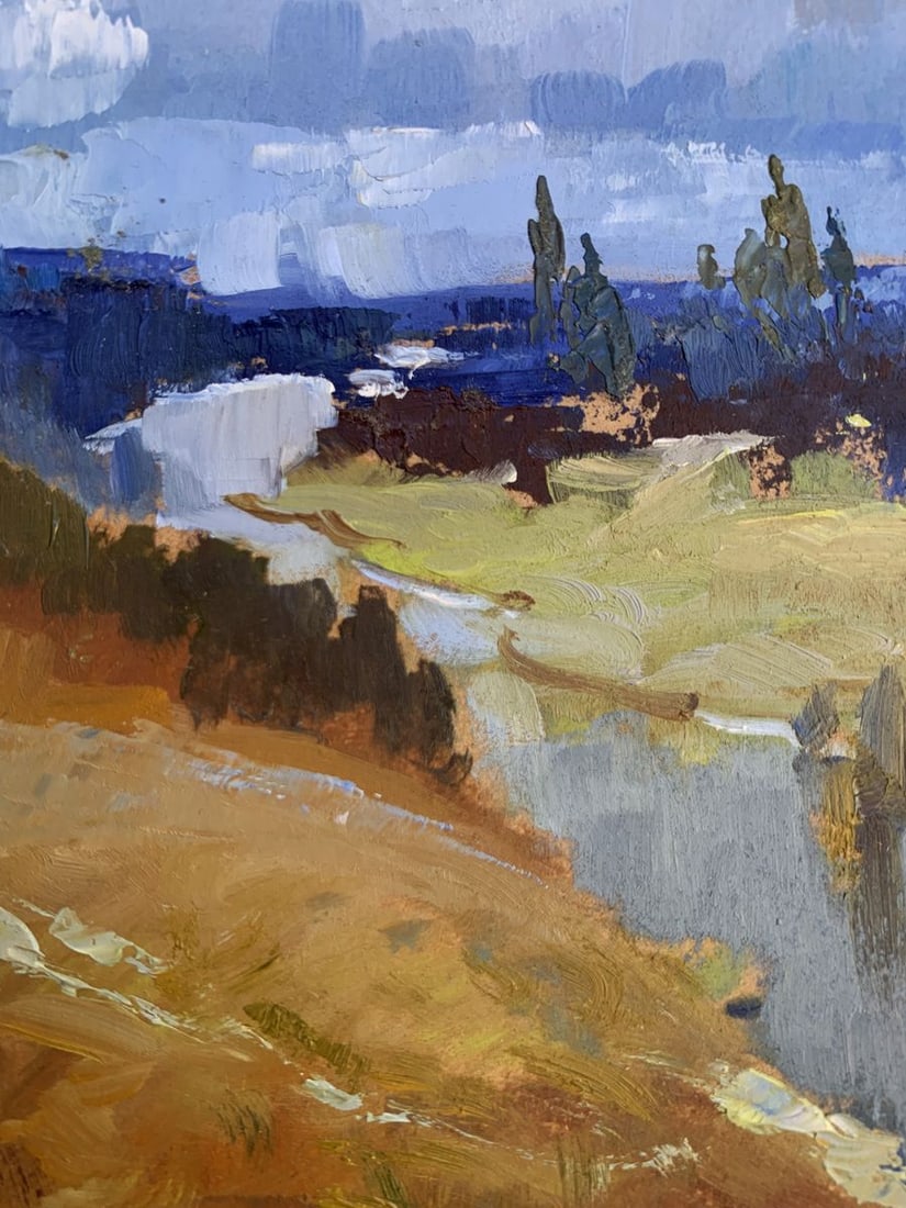 Oil painting The river flows into the distance Yuriy Suprunchuk - 8