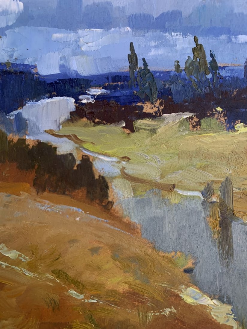 Oil painting The river flows into the distance Yuriy Suprunchuk - 9