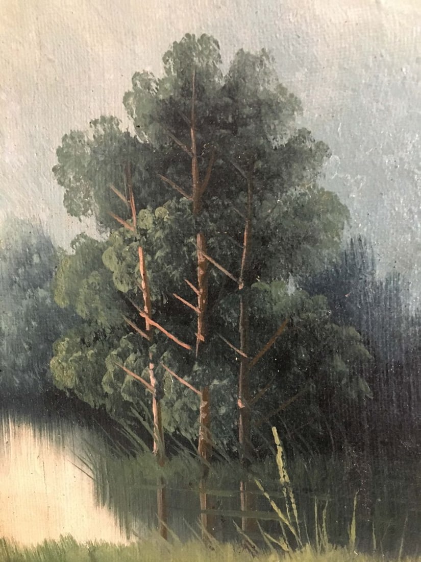 Two oil painting Natural landscape - 6