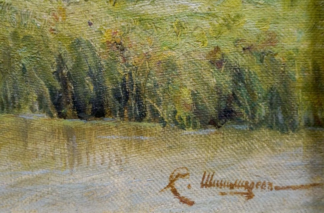 Oil painting Summer landscape - 6