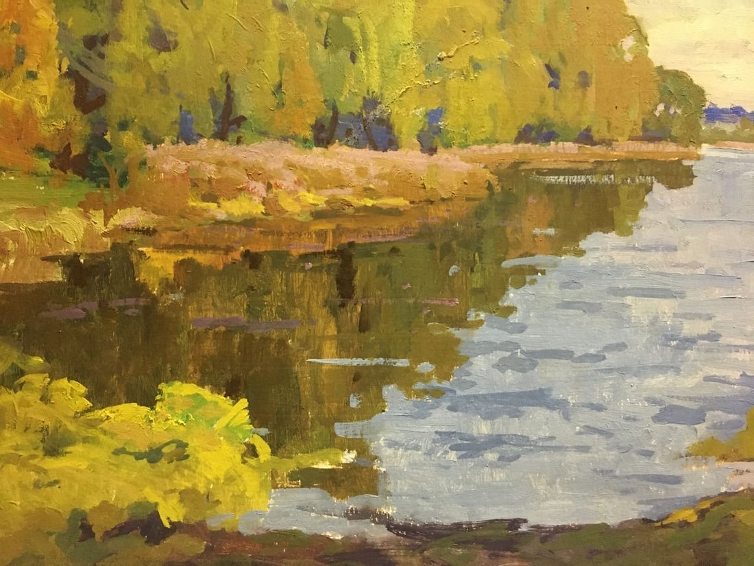 Oil painting River landscape Korostelev Vladimir Alexandrovich - 5