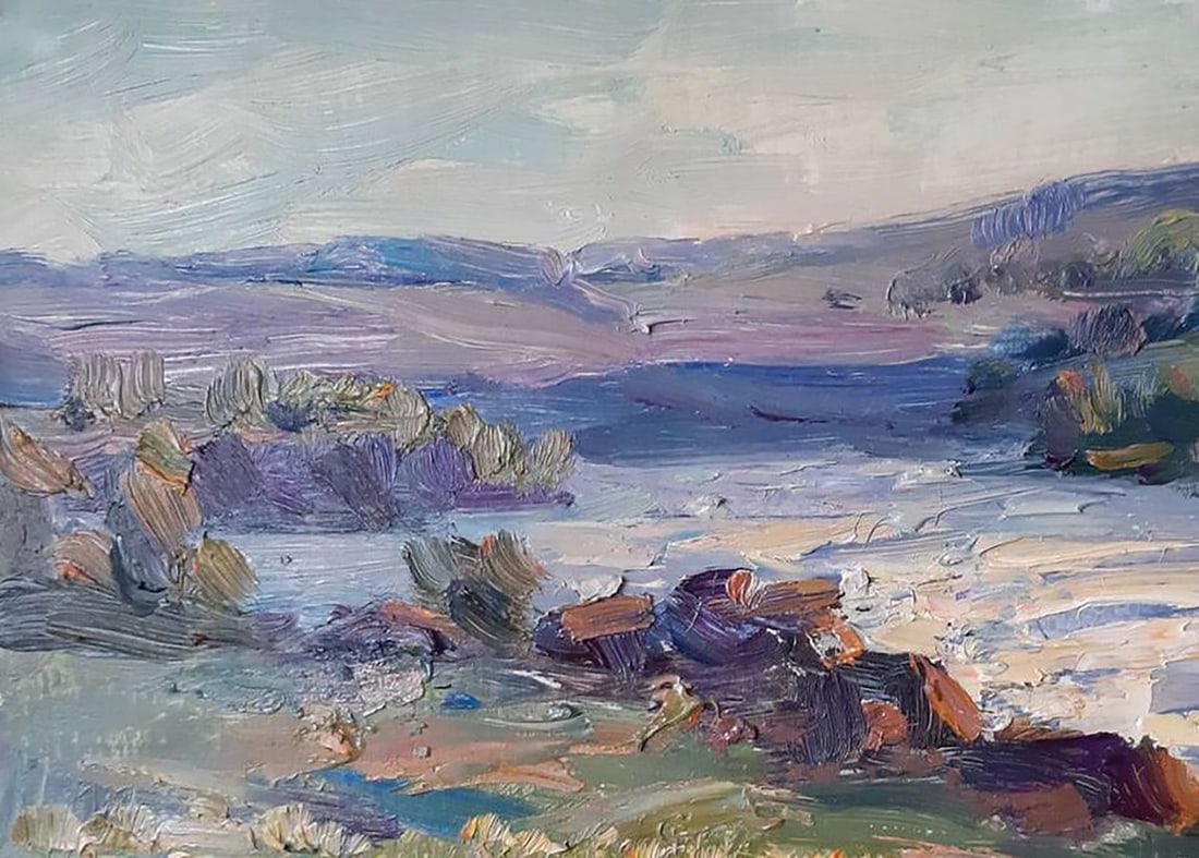 Oil painting River landscape Kovalenko Ivan Mikhailovich - 2