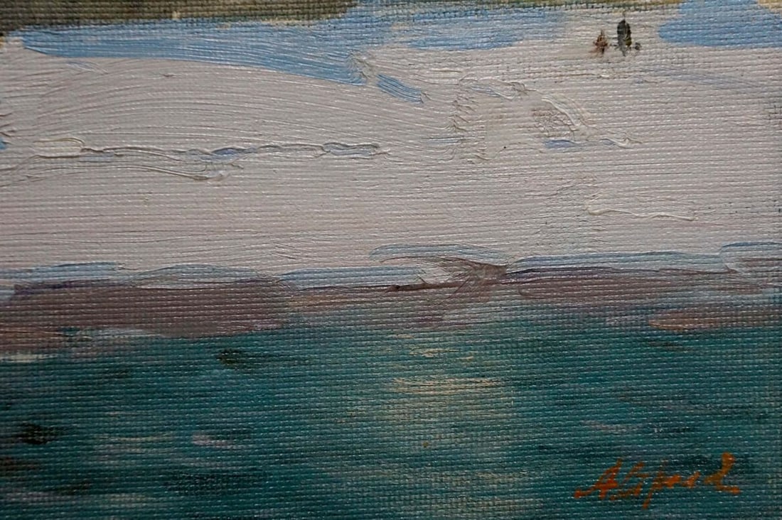 Oil painting City landscape Strelov Arkady Efimovich - 5