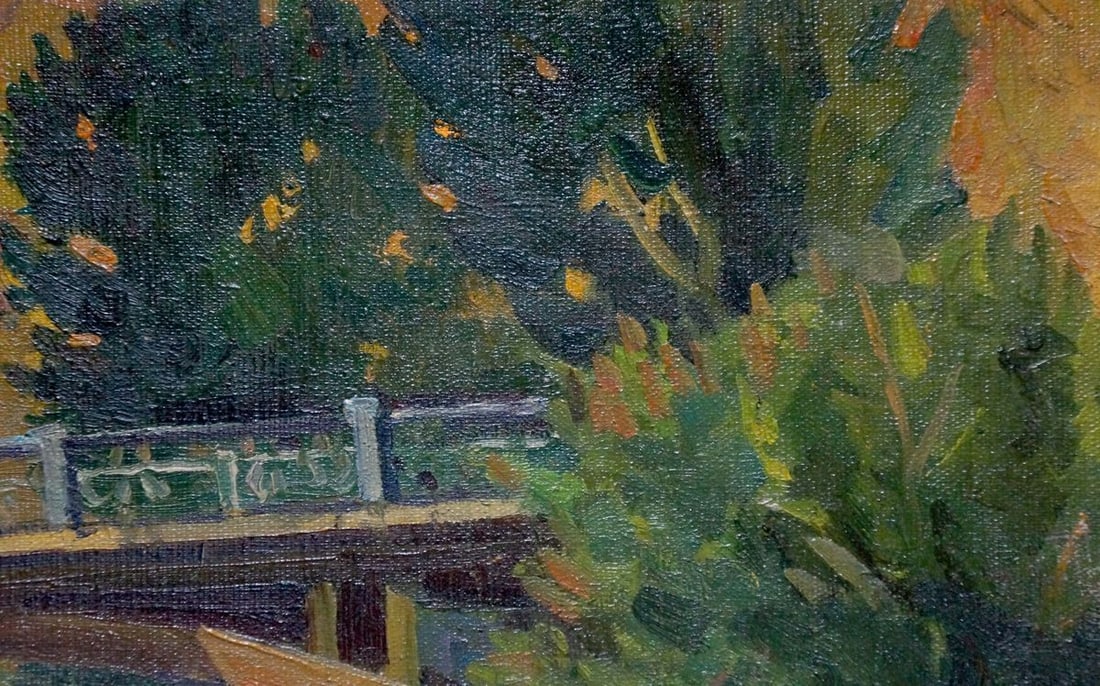Oil painting On Bridge Sorokoletov Gavriil Vladimirovich - 4