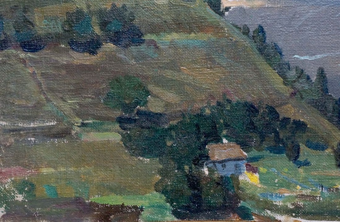 Oil painting Landscape of the plains - 2