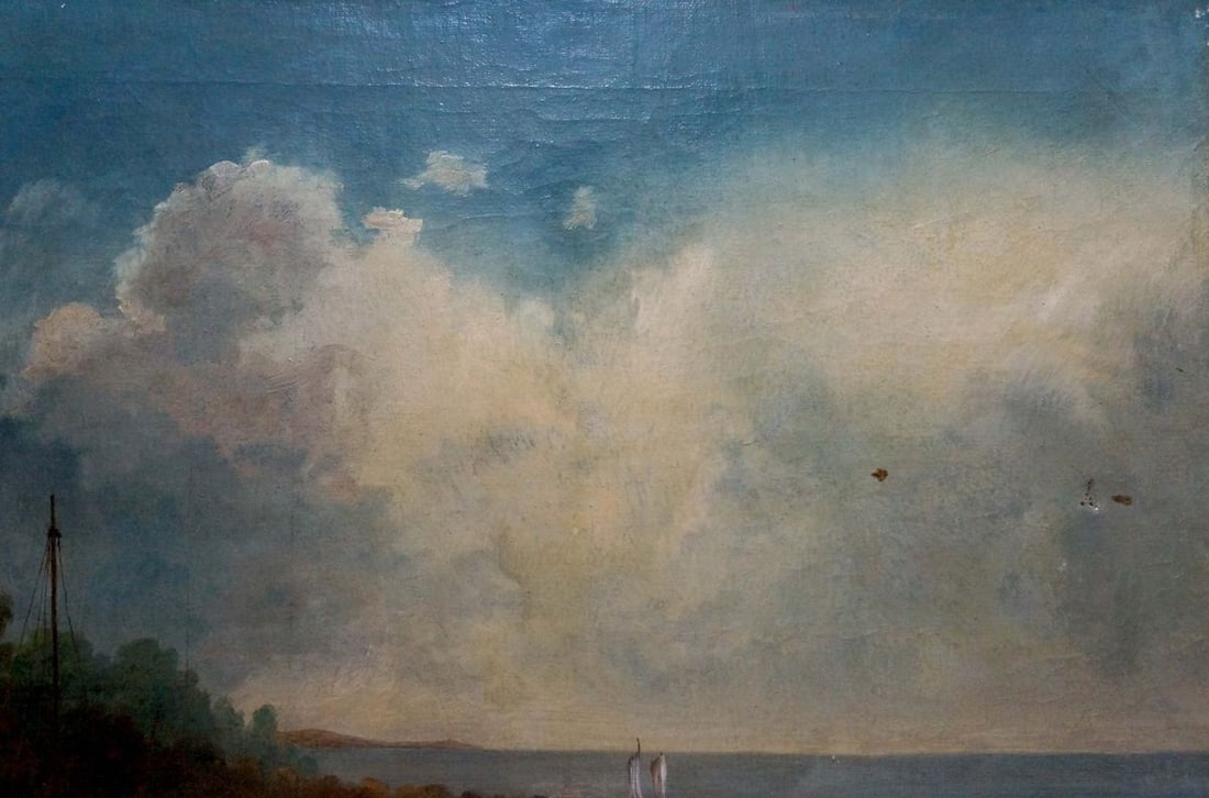 Oil painting People near the shore Lorentsev R. - 4