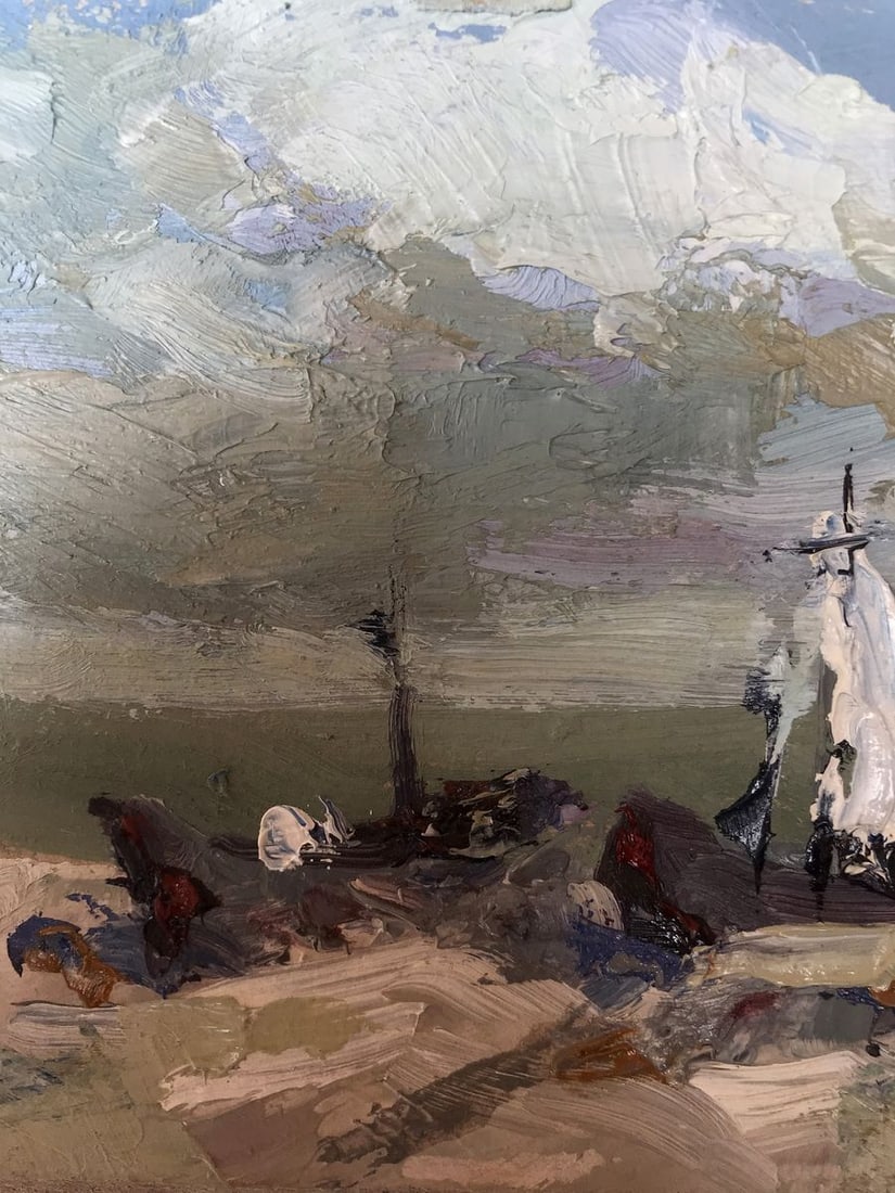 Oil painting Fisherman's Beach Alexander Nikolaevich Cherednichenko - 4