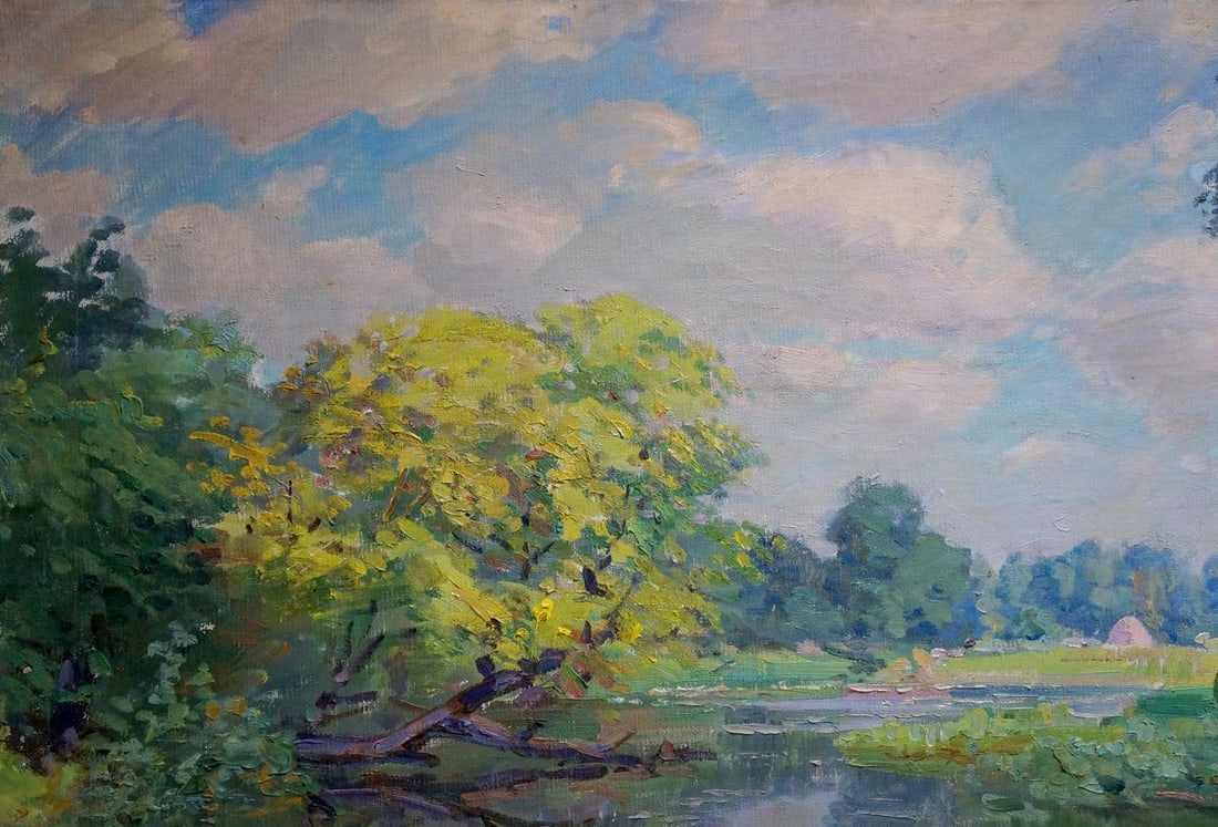 Oil painting River landscape Kisil Grigory Alekseevich - 3