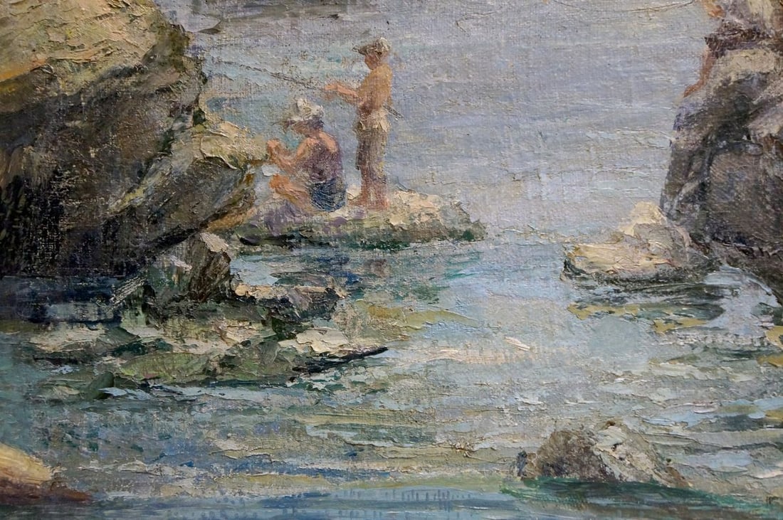 Oil painting Fishing - 2